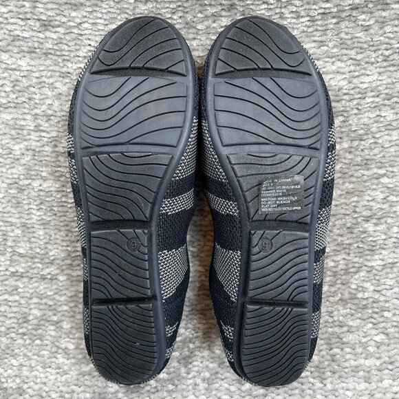 Serra Black Gray Washable Ballet Flat Slip-On Recycled Textile Shoe Size 9 - Picture 7 of 9